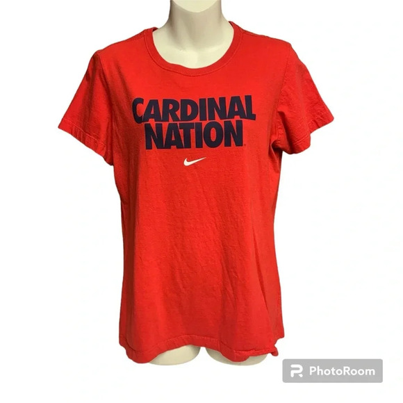 Nike XL red Cardinal Nation slim fit tee shirt - Picture 1 of 7